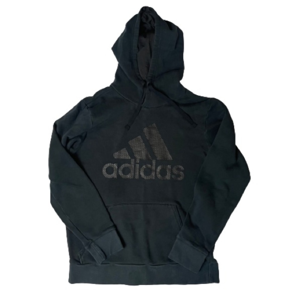Adidas Long Sleeve Pullover Hoodie Black Men’s Medium